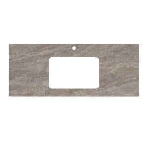Столешница Kerama Marazzi Plaza PL3.VT280\120 для раковин, встраиваемых снизу Парнас пепельный лаппатированный