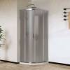 Душевой уголок Vincea City VSQ-5CT800MT 800x800, профиль хром, стекло текстурное