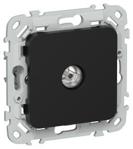 ТВ-розетка оконечная тип M IEK Flite FI-A13-O-K02 черный