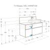 Тумба с раковиной AQUATON Мишель 100 дуб рустикальный, раковина Mila 35 фото 9