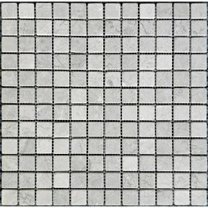 Мозаика Pixel Mosaic Мрамор PIX329 Tundra Grey Матовая (2.3x2.3) 30.5x30.5