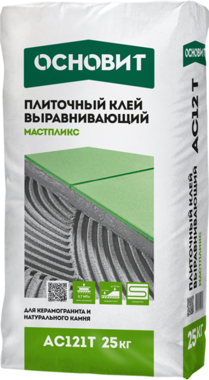 Клей Основит Мастпликс выравнивающий АС121 Т 25 кг