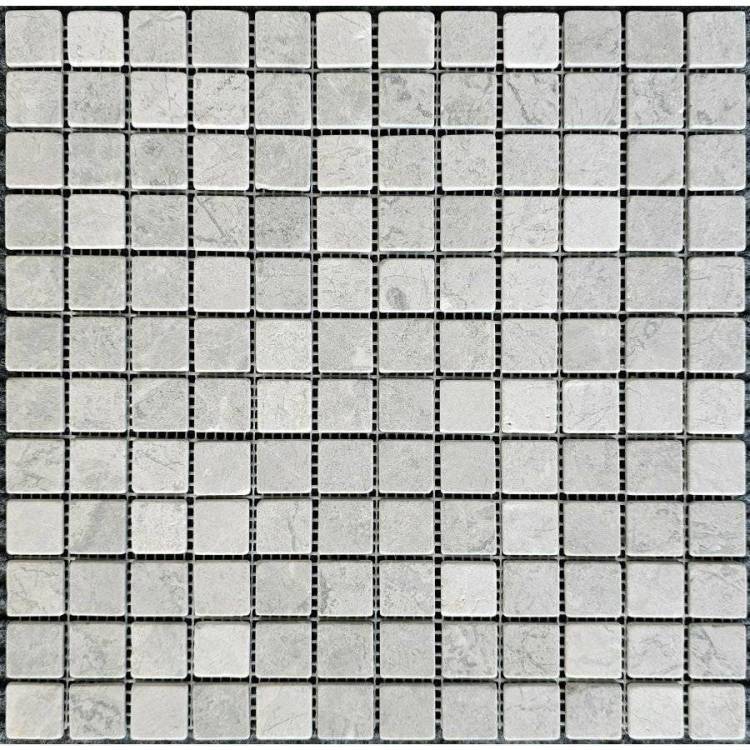 Мозаика Pixel Mosaic Мрамор PIX329 Tundra Grey Матовая (2.3x2.3) 30.5x30.5