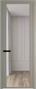 Межкомнатная дверь Profil Doors 2 AGP цвет профиля Никель матовый, стекло безопасное 6 мм ромб серебро 700x2000