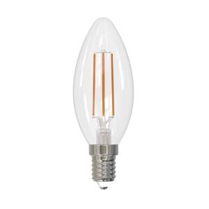 Лампа светодиодная филаментная Uniel E14 11W 3000K прозрачная LED-C35-11W/3000K/E14/CL PLS02WH UL-00005164