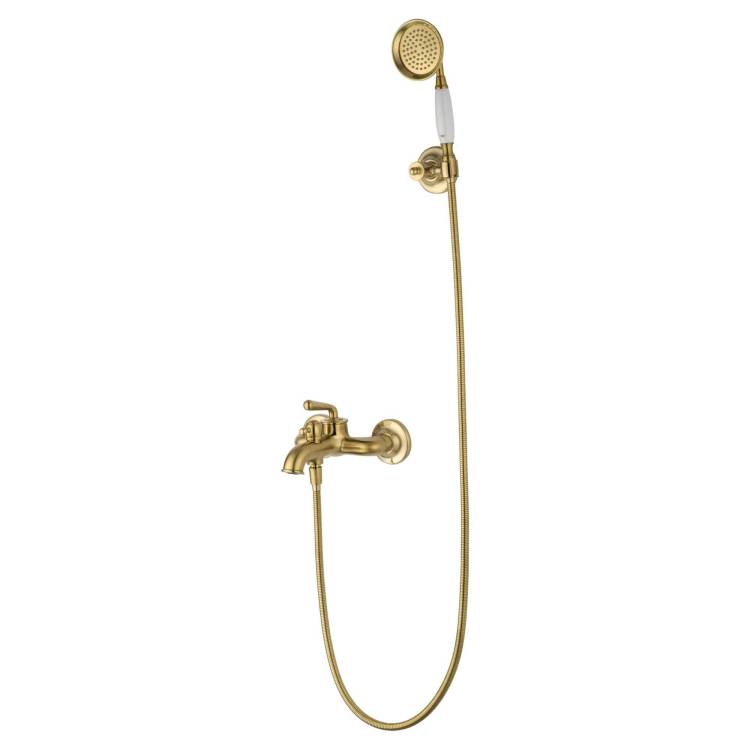 Смеситель для ванны Wonzon & Woghand WW-88639008-BG с душевым гарнитуром, брашированное золото