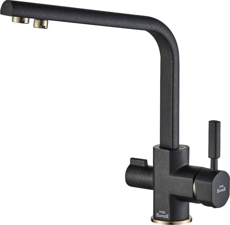 Смеситель для кухни ZorG Steel Hammer SH 909 Black Br