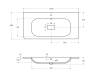 Раковина Cezares Relax CZR-1000/480-LV-MR-NV-W0 белая матовая, 100x48 фото 5