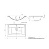 Раковина Uperwood Foster Quartz 291030034 черная матовая, уголь, 70x45.5 фото 6