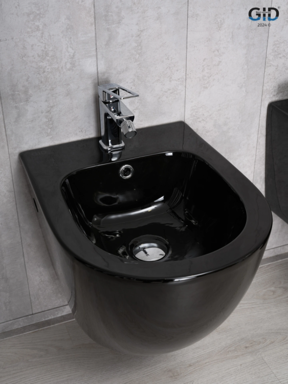 Биде подвесное Gid Convexo BDP-96BL 21102 черный глянцевый