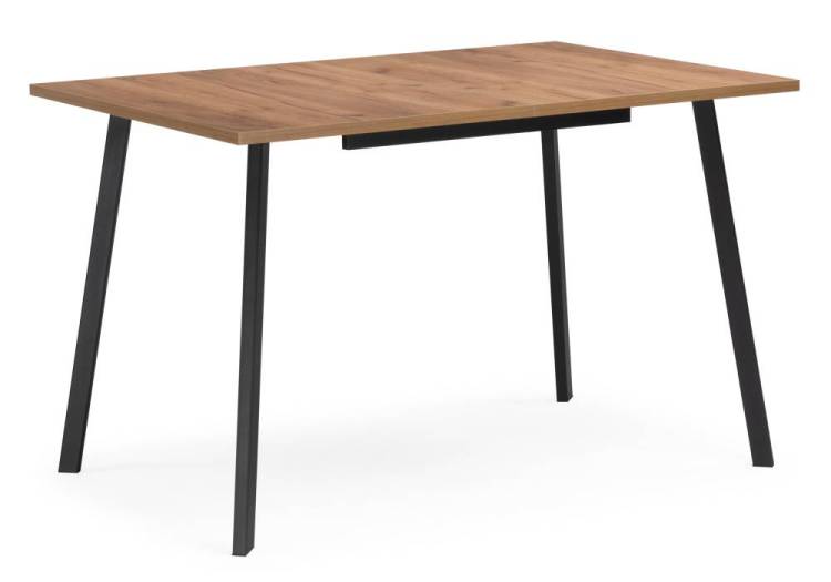 Стол Notta Кортни 619216 дуб крафт золотой, черный матовый 120(160)x80x75