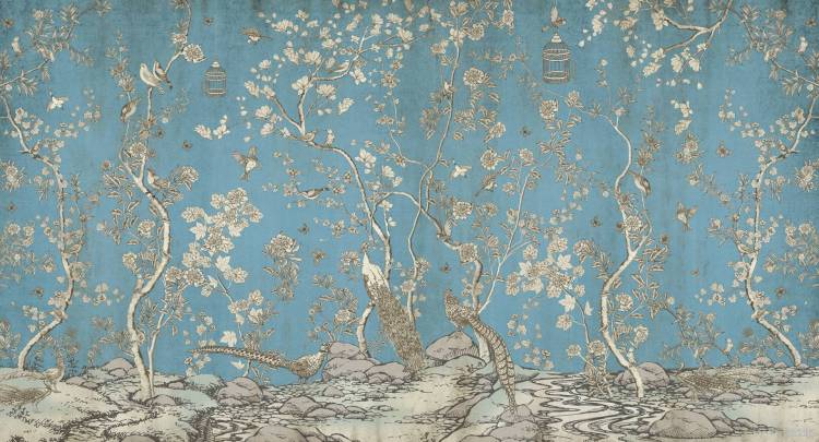 Бесшовные Eco обои Ortograf Flora 31216 Chinoiserie Ворс ОЕ