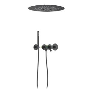 Душевая система Timo Saona SX-2358/03SM с термостатом, черный матовый