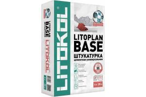 Штукатурка Litokol Litoplan Base цементная серый 25 кг
