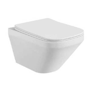 Унитаз подвесной Aquatek Лира AQ1155-00 безободковый, с крышкой-сиденьем микролифт