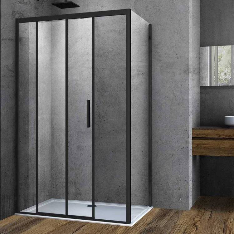 Душевой уголок Vincea Soft VSR-3SO9012CLB 120х90 см, профиль черный