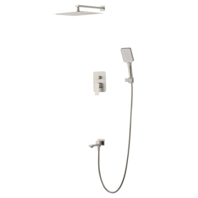 Душевой комплект Wonzon & Woghand WW-88939011-BN никель, встраиваемый