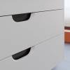 Тумба с раковиной Uperwood Modul 393020562 подвесная, матовая, белая, графит, 100 см фото 7
