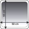 Коврик Ridder Chic 7104807 серый, 55х50 фото 2