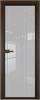 Межкомнатная дверь Profil Doors 1 AV цвет профиля Деорэ, стекло безопасное 6 мм страйп 800x2000