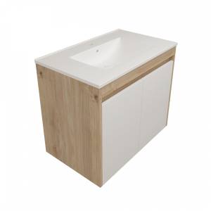 Фасад для тумбы Watersense Milana W00969 белый, 75 см