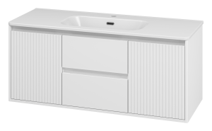 Тумба с раковиной Brevita Вайн УТ000026924 белая, 120 см