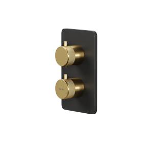 Смеситель для ванны Allen Brau Priority V.2 5.31213-31GB золотой, черный