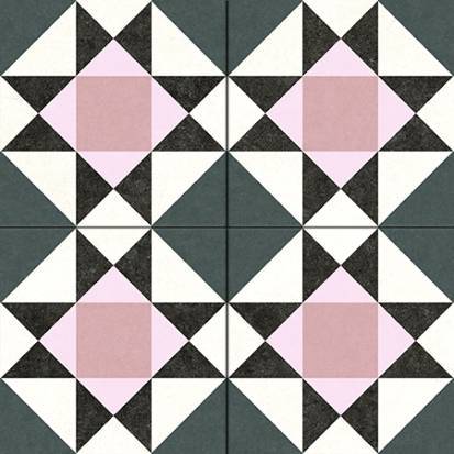 Керамогранит Navarti Hidraulicos Penta Pink Pre 45x45