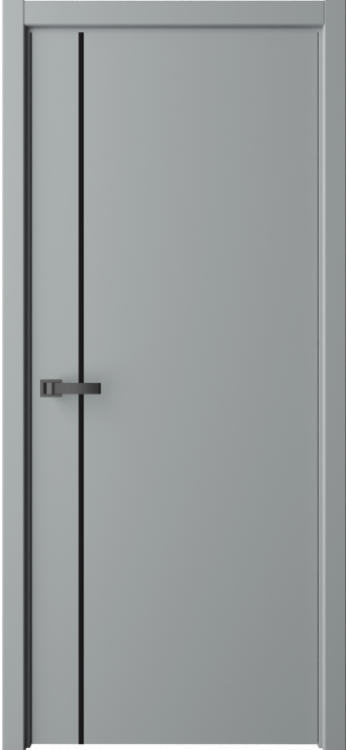 Межкомнатная дверь Глухая Albero Контур 2 Полотно ПЭТ Гриджио 2000х700