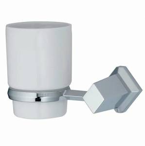 Стакан с держателем Wasserkraft Aller K-1128C одинарный, хром