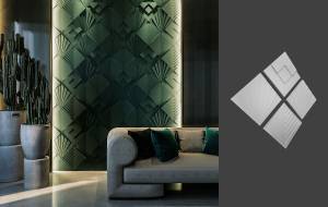 Гипсовая панель Deco Line Design Line D-03 30x3.7x30