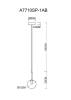 Подвесной светильник Arte Lamp Cameron A7710SP-1AB фото 3