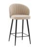 Стул полубарный Stool Group Ханнингем vd-hanningem-pf-beige бежевый, велюр