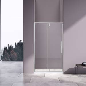 Душевая дверь в нишу Vincea Slim-N VDP-4SN110CL профиль хром, стекло прозрачное, 110x195