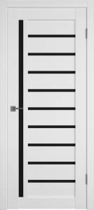 Межкомнатная дверь Владимирская Фабрика Дверей Atum 11 Snow стекло Black Gloss 800x2000