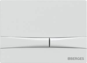 Кнопка смыва Berges Wasserhaus Novum F1 белый, глянец