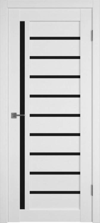 Межкомнатная дверь Владимирская Фабрика Дверей Atum 11 Snow стекло Black Gloss 800x2000