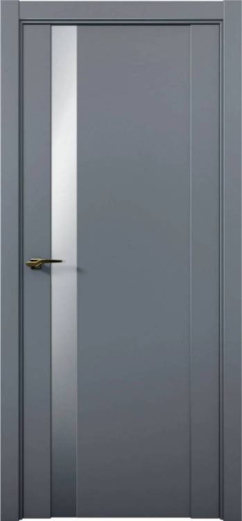 Межкомнатная дверь остекленная Brandoors Prime 07 Полотно Антрацит, Стекло Сильвер грей 2000х900
