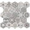 Керамогранит Equipe Hexatile 21357 Harmony B&W 17.5x20