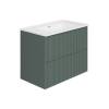 Тумба с раковиной La Fenice Terra Twin Grigio 80 подвесная