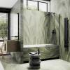Шторка на ванну MaybahGlass MGV-65-6у стекло прозрачное, профиль черный, 1400x900 фото 3