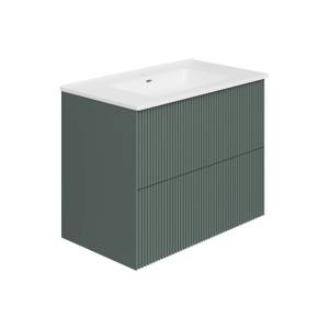 Тумба с раковиной La Fenice Terra Twin Grigio 80 подвесная