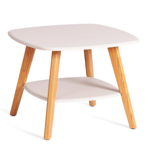 Стол журнальный Tetchair Rio 21383 крем/дуб светлый 65x50x65