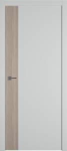 Межкомнатная дверь Владимирская Фабрика Дверей Urban V Emalex Steel вставка Red oak 600x2000