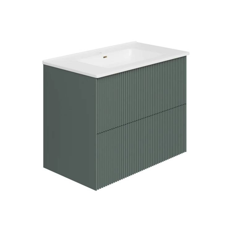 Тумба с раковиной La Fenice Terra Twin Grigio 80 подвесная