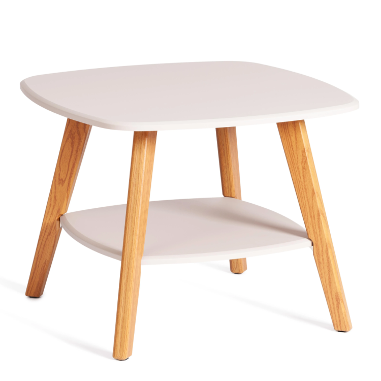 Стол журнальный Tetchair Rio 21383 крем/дуб светлый 65x50x65