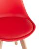 Набор из 4 стульев Stool Group Frankfurt New Y863-V seat red X4 красный фото 7