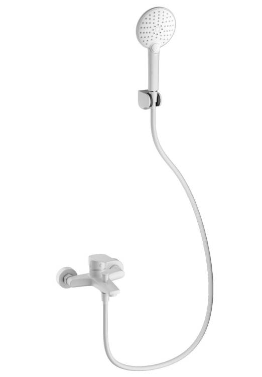 Смеситель для ванны Wonzon & Woghand WW-A30891-MW с душем, белый матовый