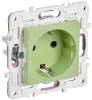 Розетка 1-местная с заземлением IEK Skandy SK-R11-16-K06 мятный