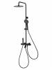 Душевая стойка Wonzon & Woghand WW-B3094-MB с термостатом, черный